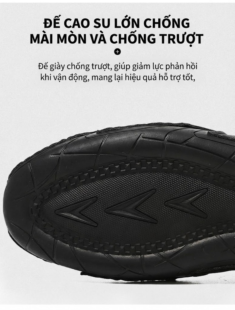 Giày Lười Nam Da Mờ Đế Mềm Thoáng Khí Chiều Cao Đế Khoảng 2cm Màu Nâu, Đen, Xanh... chi tiết 7
