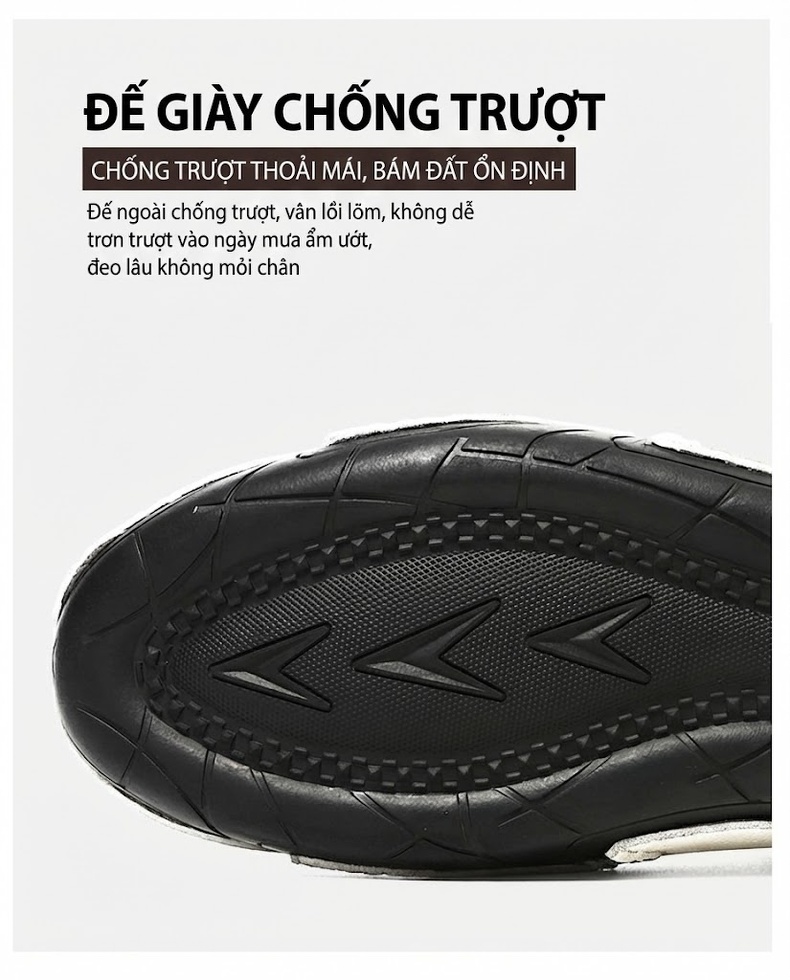 Giày Lười Nam Da Mờ Size Lớn Chiều Cao Đế Khoảng 2cm Màu Đen, Trắng chi tiết 9
