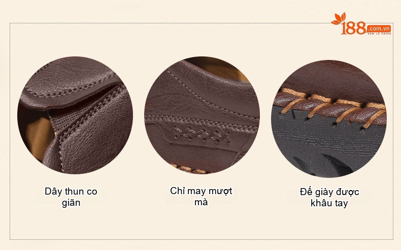 Giày Lười Nam Da Thật Chiều Cao Đế Khoảng 2cm Màu Nâu, Xám chi tiết 9