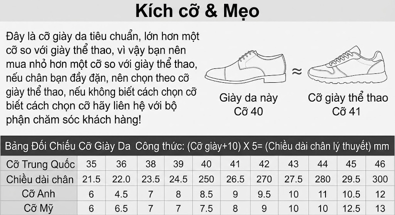 Giày Lười Nam Da Thật Lỗ Thoáng Khí Chiều Cao Đế Khoảng 2.5cm Màu Đen, Nâu chi tiết 17
