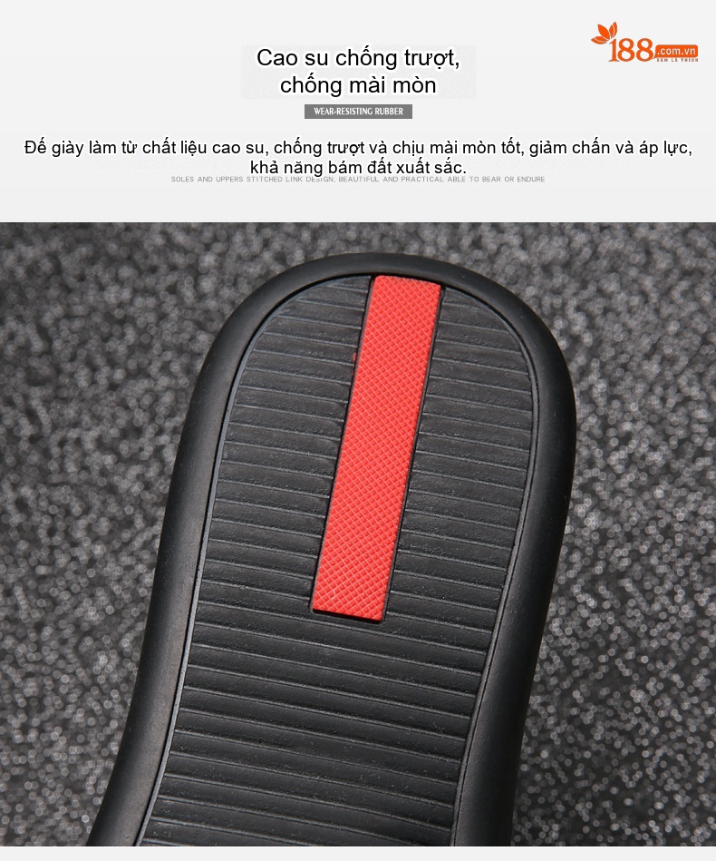 Giày Lười Nam Da Thật Thoáng Khí Chiều Cao Đế Khoảng 3cm Màu Nâu, Đen chi tiết 9