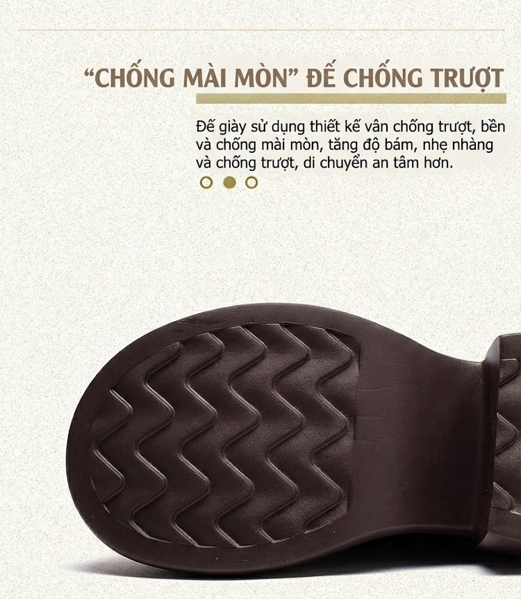 Giày Lười Nữ Da Bò Chiều Cao Đế Khoảng 6cm Phong Cách Pháp Màu Đen, Nâu chi tiết 5