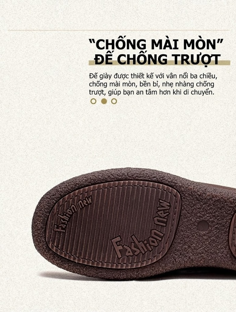 Giày Lười Nữ Da Bò Erase Color Đế Bằng Chiều Cao Đế Khoảng 2cm Màu Nâu, Xanh chi tiết 5