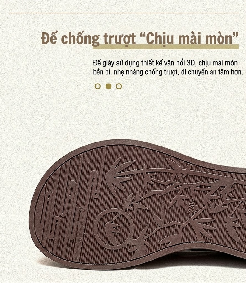 Giày Lười Nữ Da Bò Mũi Tròn Đế Mềm Phong Cách Retro Chiều Cao Đế Khoảng 3cm Màu Đen, Nâu chi tiết 4