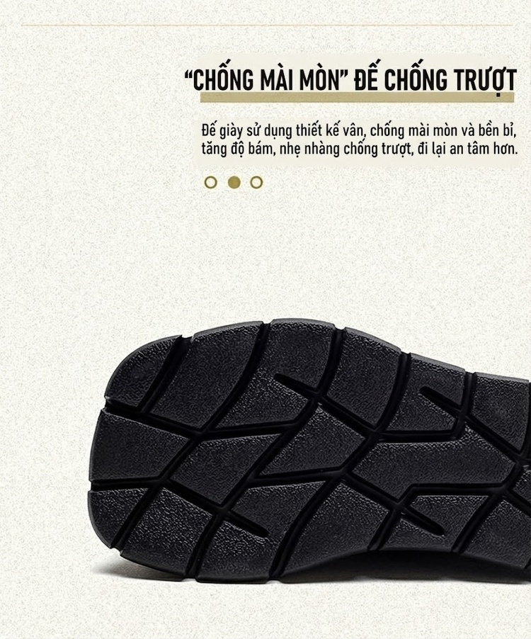 Giày Lười Nữ Da Bò Mũi Vuông Đế Dày Thoải Mái Chiều Cao Đế Khoảng 4cm Màu Đen, Nâu chi tiết 5