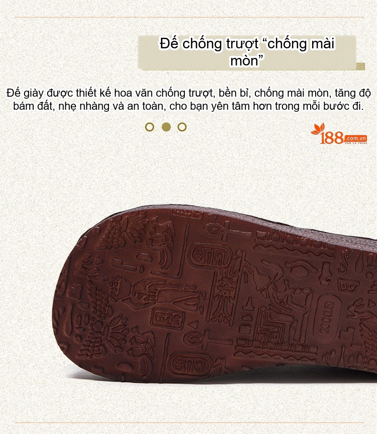 Giày Lười Nữ Da Bò Mũi Vuông Đế Xuồng Chiều Cao Đế Khoảng 4cm Màu Đen, Nâu chi tiết 6