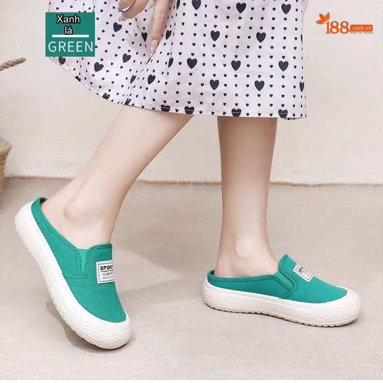 Giày Lười Nữ Da Mờ Đế Dày Chiều Cao Đế Khoảng 5cm Màu Nâu, Be chi tiết 5