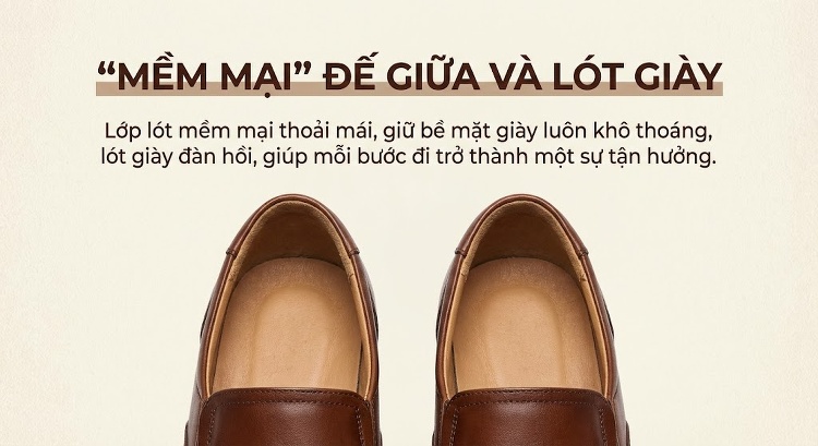 Giày Lười Nữ Đế Bằng Chiều Cao Đế Khoảng 3cm Màu Nâu, Xám chi tiết 6
