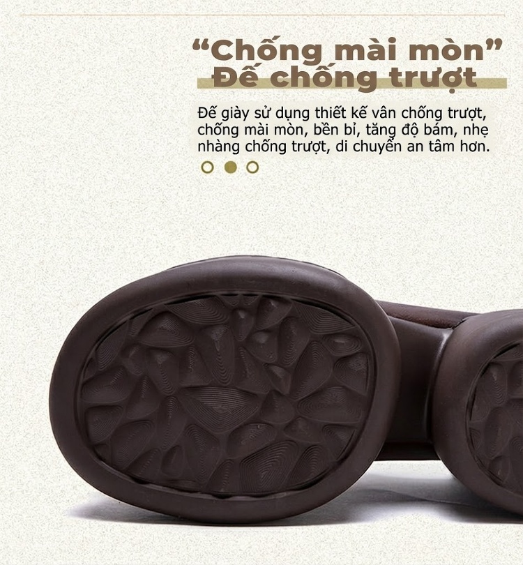 Giày Lười Nữ Phong Cách Anh Quốc Đế Dày Chiều Cao Đế Khoảng 5cm Màu Đen, Nâu chi tiết 6