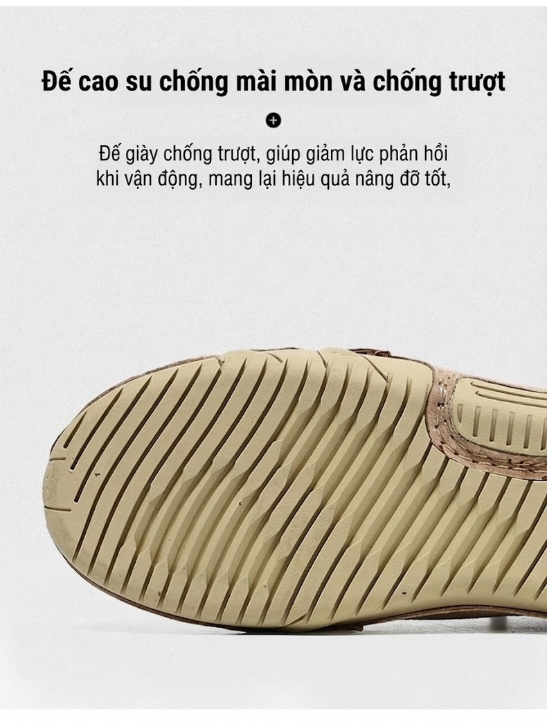 Giày Martin Cổ Cao Nam Nữ Da Thật Chống Trượt Chiều Cao Đế Khoảng 3cm Màu Nâu, Xám, Đen chi tiết 6