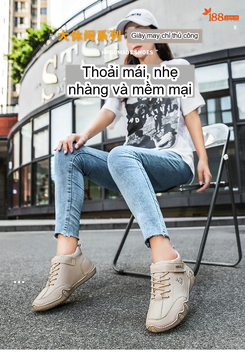 Giày Martin Cổ Cao Nữ Da Thật Lót Lông Đế Cao 3cm chi tiết 1