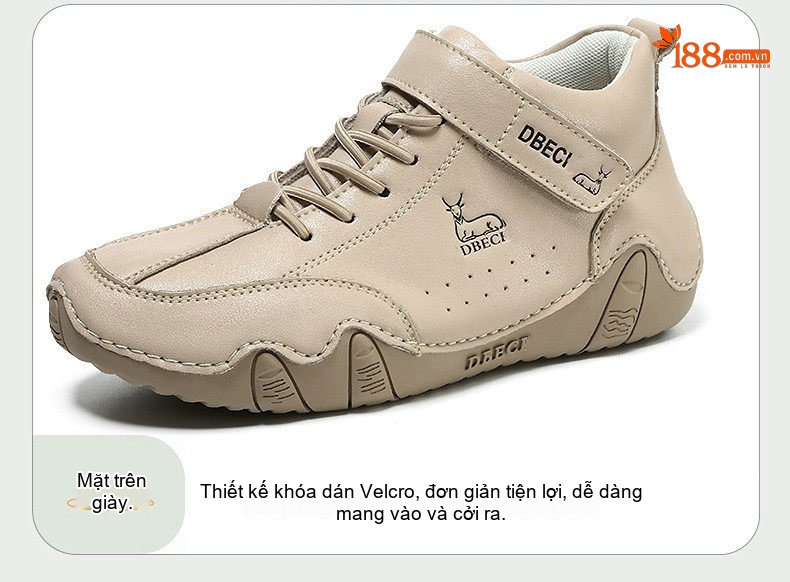 Giày Martin Cổ Cao Nữ Da Thật Lót Lông Đế Cao 3cm chi tiết 5