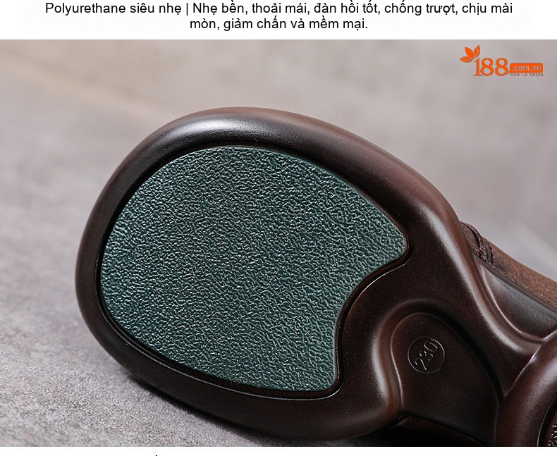 Giày Martin Nữ Da Bò Cổ Cao Buộc Dây Đế Bằng Chiều Cao Đế Khoảng 5cm Màu Nâu, Đen chi tiết 7