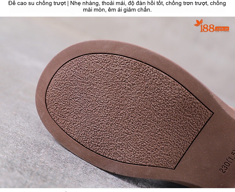 Giày Martin Nữ Da Bò Cổ Ngắn Khóa Kéo Phong Cách Anh Quốc Chiều Cao Đế Khoảng 3cm Màu Nâu, Đen chi tiết 8