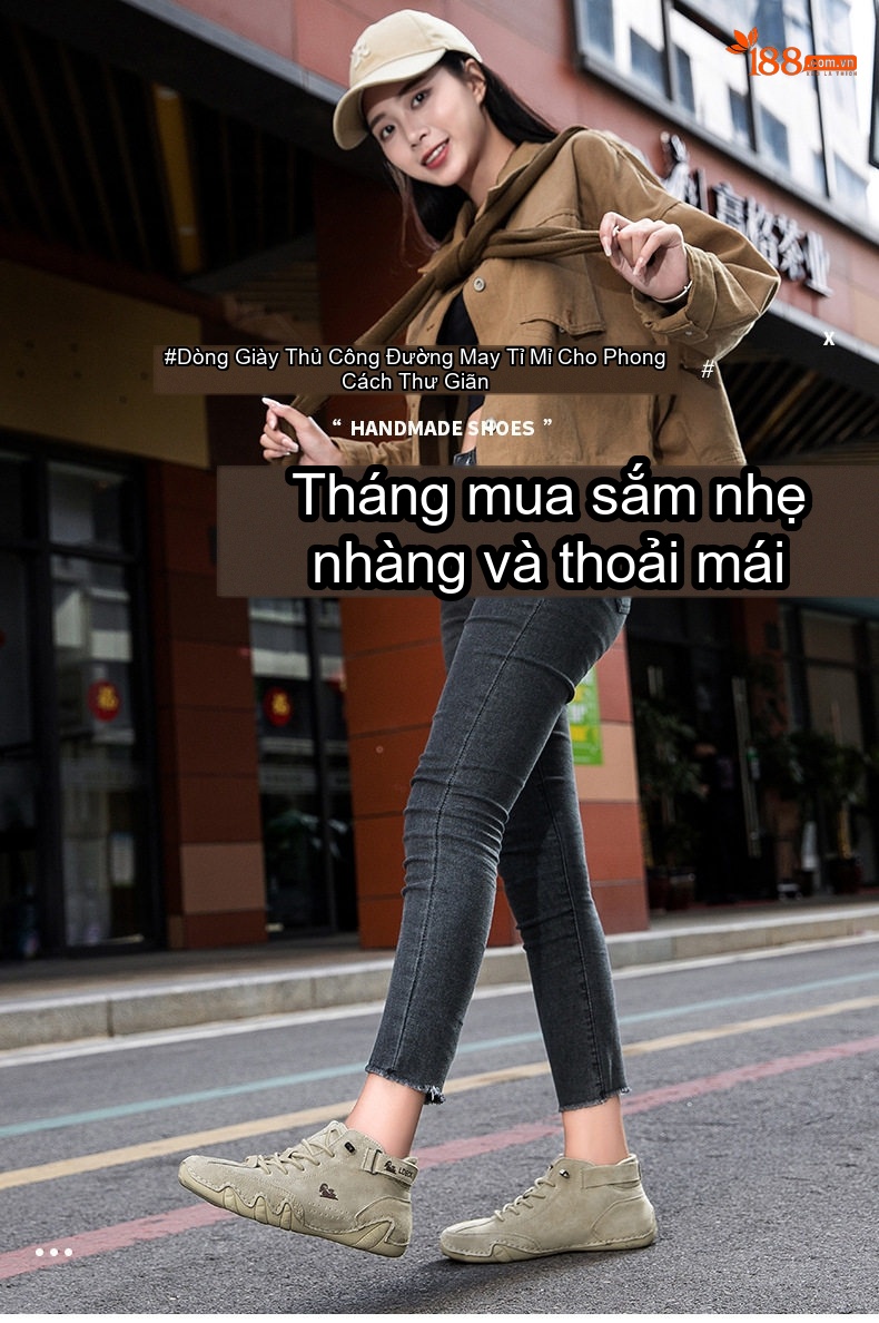 Giày Martin Nữ Da Thật Cổ Cao Chiều Cao Đế Khoảng 3cm Màu Hồng, Be, Xám chi tiết 1