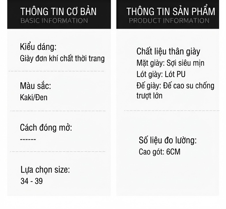 Giày Mary Jane Nữ Da Bóng Mũi Vuông Gót Vuông Chiều Cao Đế Khoảng 5cm Màu Đen, Kem chi tiết 6