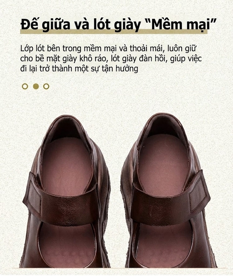 Giày Mary Jane Nữ Da Bóng Quai Dán Phong Cách Retro Chiều Cao Đế Khoảng 4cm Màu Đen, Nâu chi tiết 6