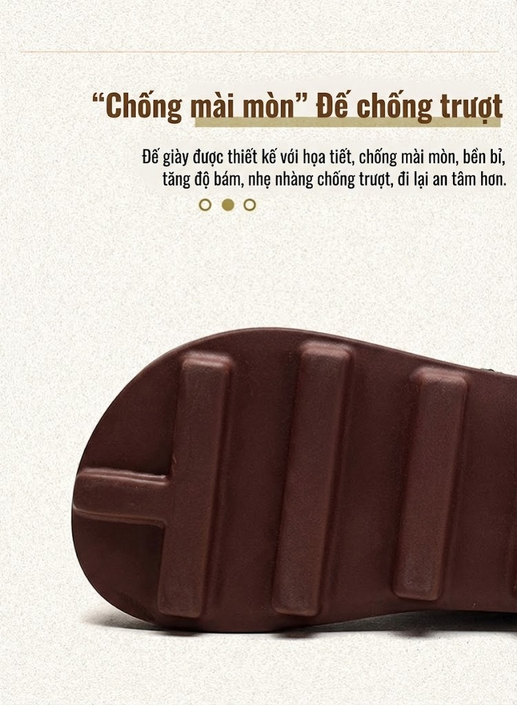 Giày Mọi Nữ Phong Cách Anh Quốc Da Mờ Khóa Dán Chiều Cao Đế Khoảng 3cm Màu Đen, Nâu chi tiết 4
