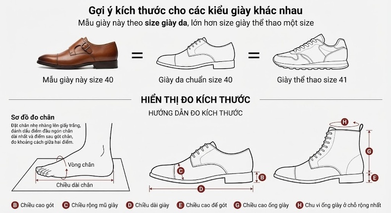 Giày Monk Strap Nam Da Bóng Chiều Cao Đế Khoảng 3cm Màu Nâu chi tiết 8