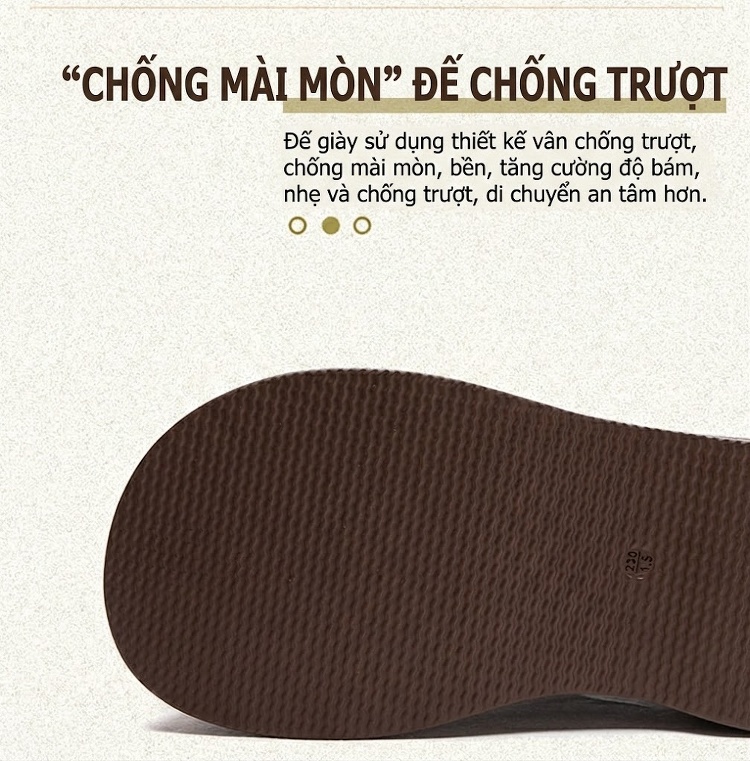Giày Mules Nữ Da Bóng Đế Bánh Mì Chiều Cao Đế Khoảng 5cm Màu Đen, Nâu chi tiết 5
