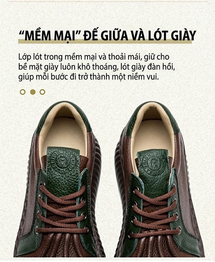 Giày Nữ Cổ Thấp Phong Cách Retro Đế Bánh Mì Chiều Cao Đế Khoảng 4cm Màu Đen, Đỏ, Nâu, Xanh Lá chi tiết 7