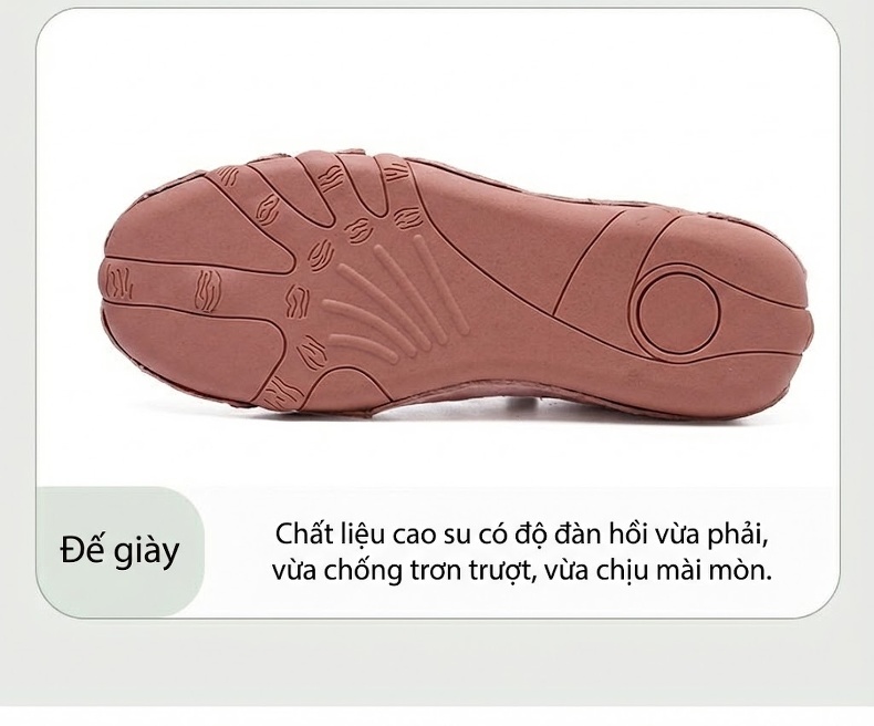 Giày Outdoor Nam Nữ Lớn Vải Lưới Thoáng Khí Buộc Dây Chiều Cao Đế Khoảng 3cm Màu Be, Hồng, Xám chi tiết 7