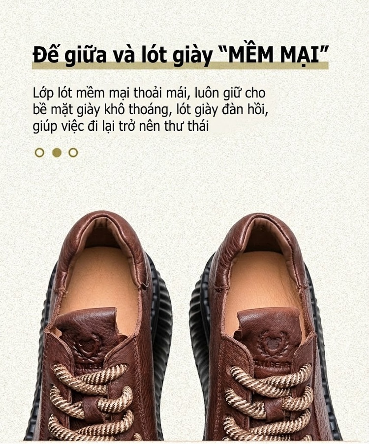 Giày Oxford Nữ Buộc Dây Phong Cách Anh Chiều Cao Đế Khoảng 5cm Màu Đen, Nâu chi tiết 6