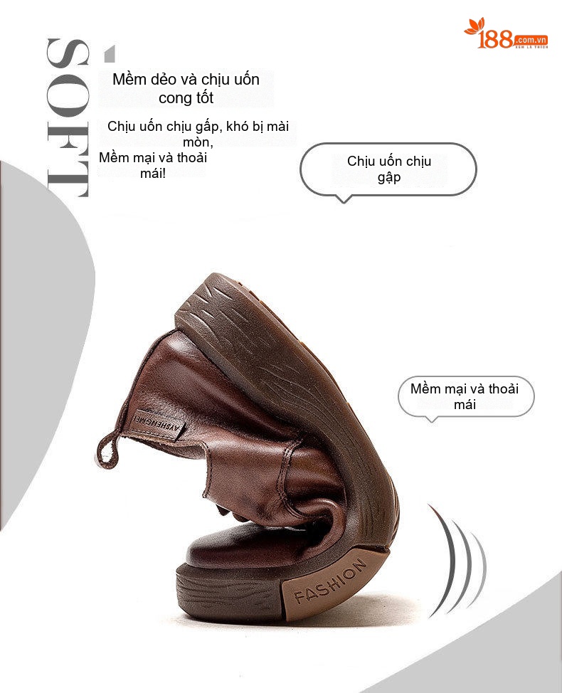 Giày Oxford Nữ Da Bò Buộc Dây Chiều Cao Đế Khoảng 3cm Phong Cách Vintage Màu Nâu, Đen chi tiết 16