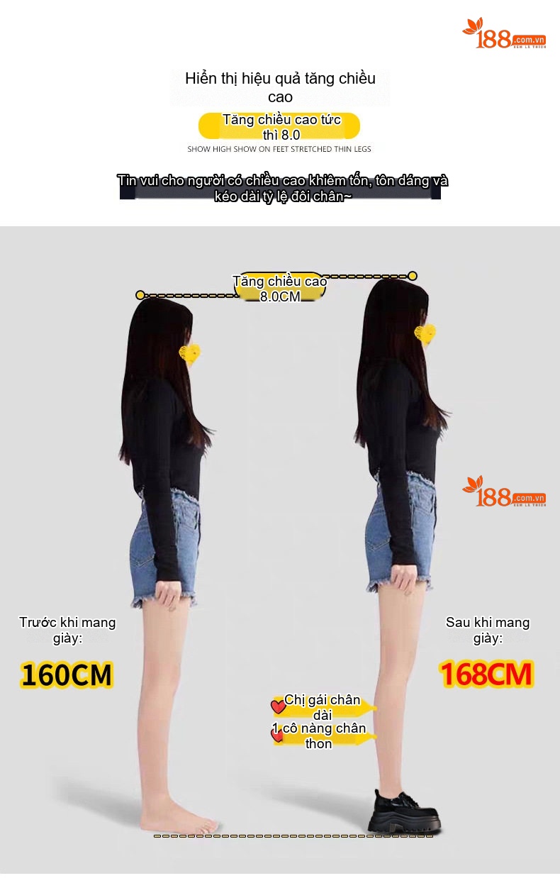 Giày Oxford Nữ Da Bóng Đế Bánh Mì Gót Cao Khoảng 6cm chi tiết 5