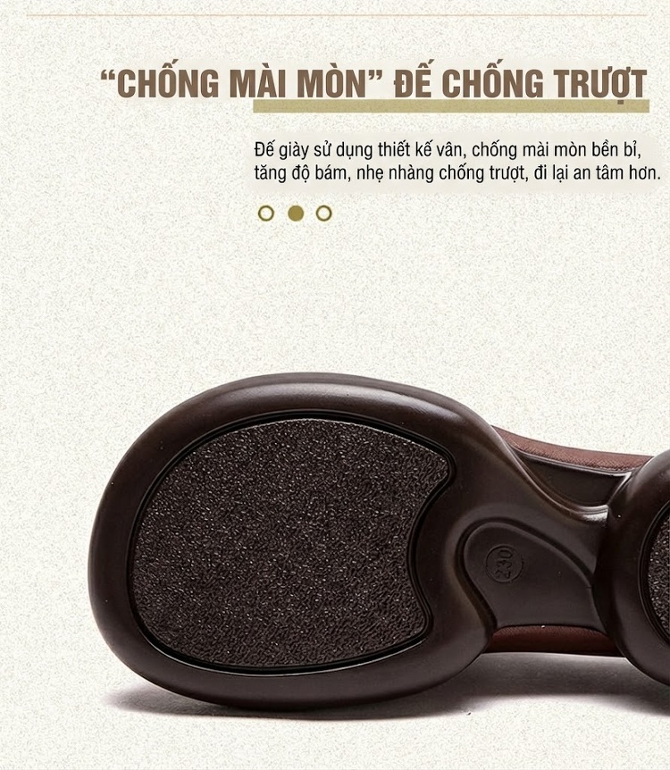 Giày Oxford Nữ Da Mờ Thủ Công Đế Dày Chiều Cao Đế Khoảng 5cm Màu Nâu chi tiết 4
