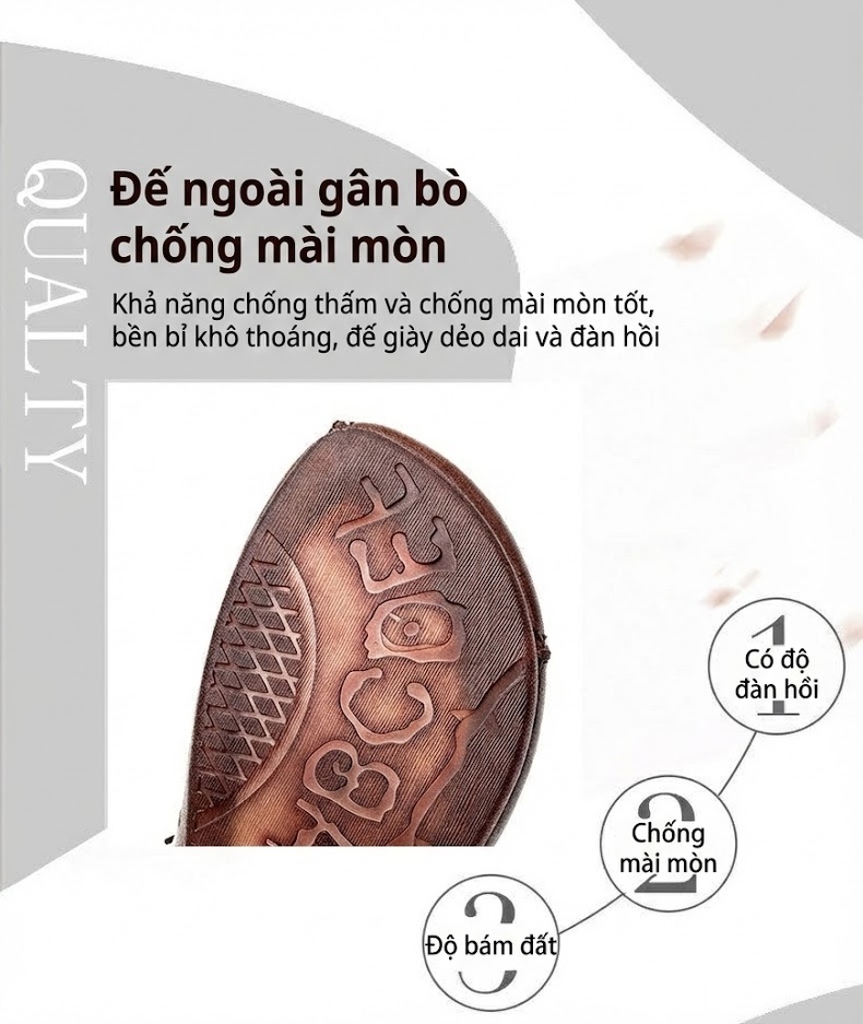 Giày Boots Nữ Cao Cổ Da Bò Lỗ Thoáng Khí Buộc Dây Đế Cao 3cm - 4cm Màu Nâu, Đen chi tiết 4
