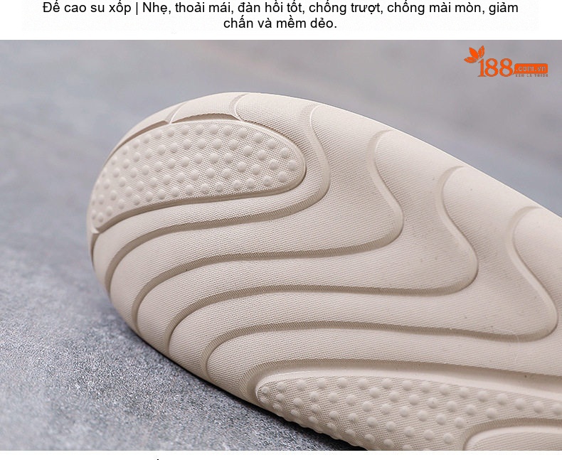 Giày Thể Thao Nữ Da Bò Lưới Thoáng Khí Buộc Dây Đế Cao 4cm - 5cm Màu Kem, Xanh chi tiết 7