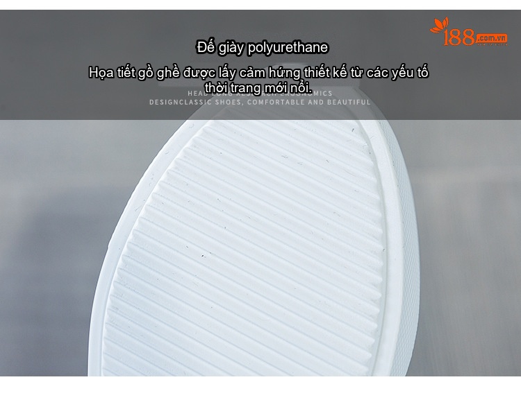 Giày Sandal Nữ Quai Dây Da Phối Vải Bố Họa Tiết Đế Cao 9cm Màu Trắng, Be chi tiết 8