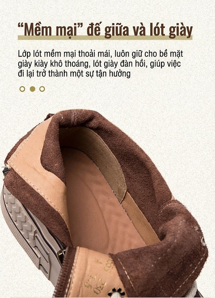 Giày Sneaker Cao Cổ Nữ Da Bò Buộc Dây Chiều Cao Đế Khoảng 3cm Màu Kem, Đỏ, Nâu chi tiết 6