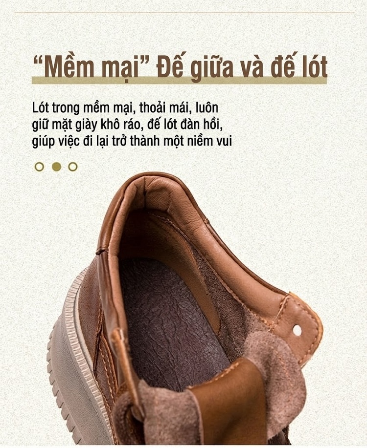 Giày Sneaker Nữ Cổ Cao Đế Cao Khoảng 5cm Phong Cách Vintage Màu Nâu chi tiết 7