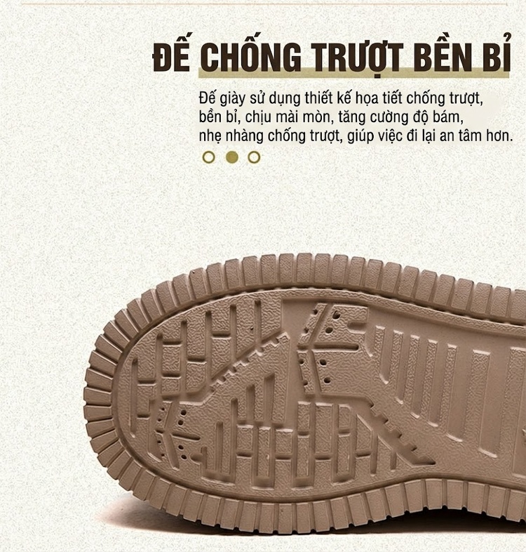Giày Sneaker Nữ Cổ Cao Đế Dày Chiều Cao Đế Khoảng 5cm Phong Cách Retro Màu Nâu chi tiết 6