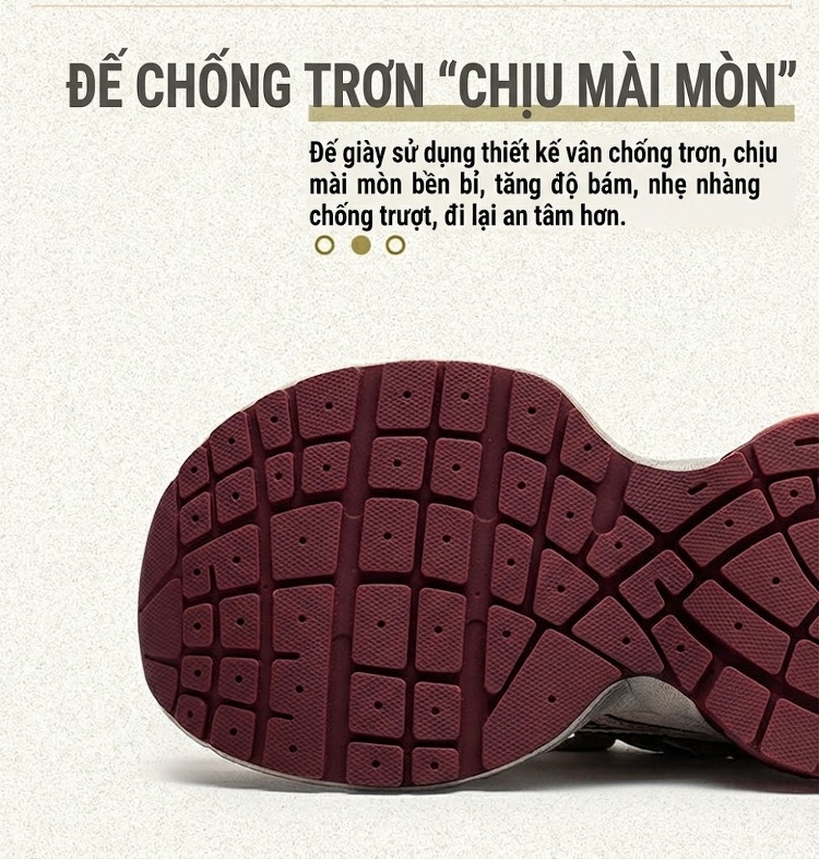 Giày Sneaker Nữ Da Bò Đế Bánh Mì Chiều Cao Đế Khoảng 5cm Phong Cách Thể Thao Màu Be, Xám chi tiết 5