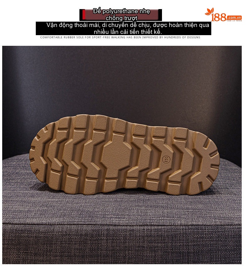 Giày Sneaker Nữ Da Mờ Đế Bánh Mì Chiều Cao Đế Khoảng 5cm Màu Nâu, Đen chi tiết 20