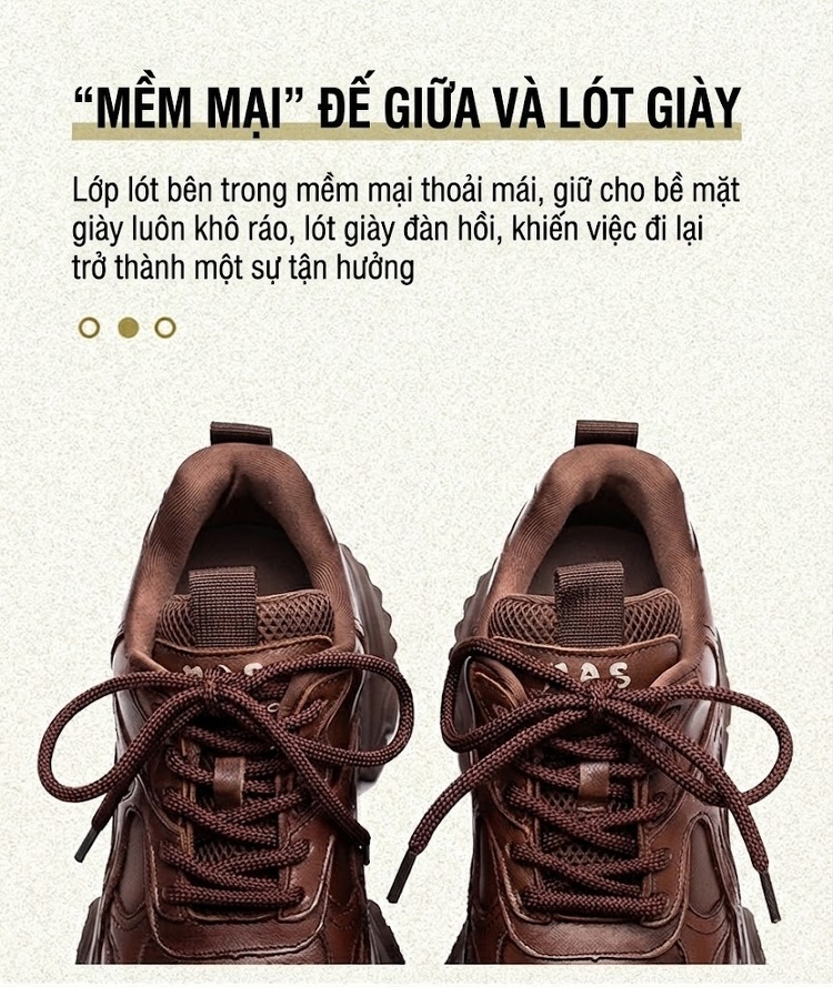 Giày Sneaker Nữ Dáng Lười Đế Cao Chiều Cao Đế Khoảng 6cm Phong Cách Thời Trang Màu Đen, Trắng, Nâu chi tiết 6