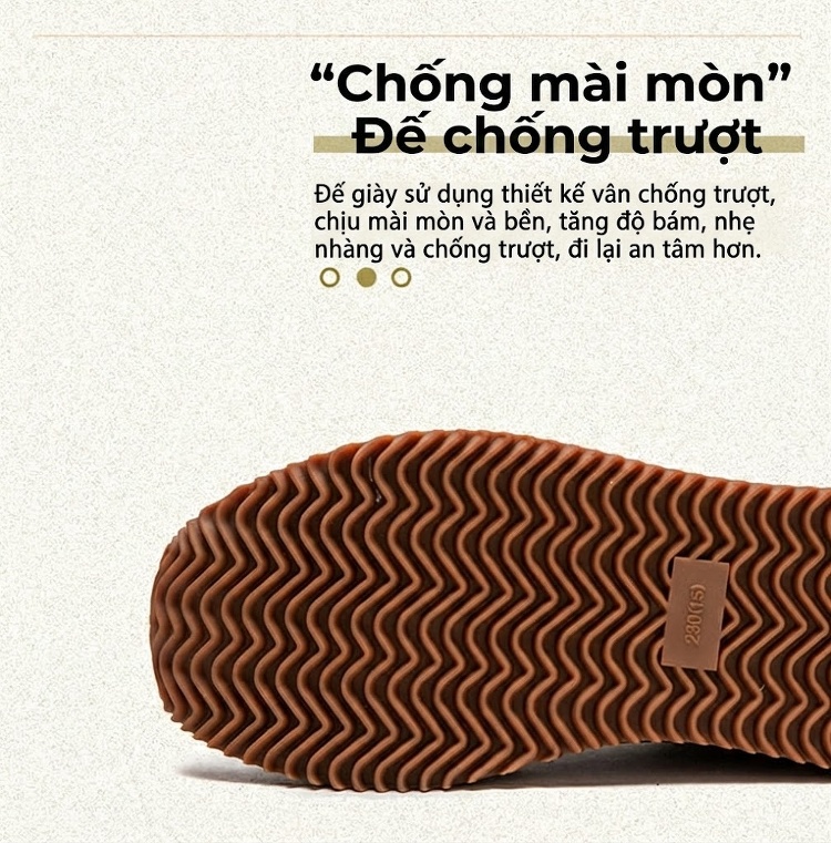 Giày Sneaker Nữ Dây Buộc Phong Cách Vintage Đế Bằng Chiều Cao Đế Khoảng 3cm Màu Nâu, Be chi tiết 6