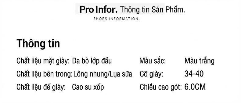 Giày Sneaker Nữ Đế Bánh Mì Cao Cấp Chiều Cao Đế Khoảng 5cm Màu Trắng chi tiết 5
