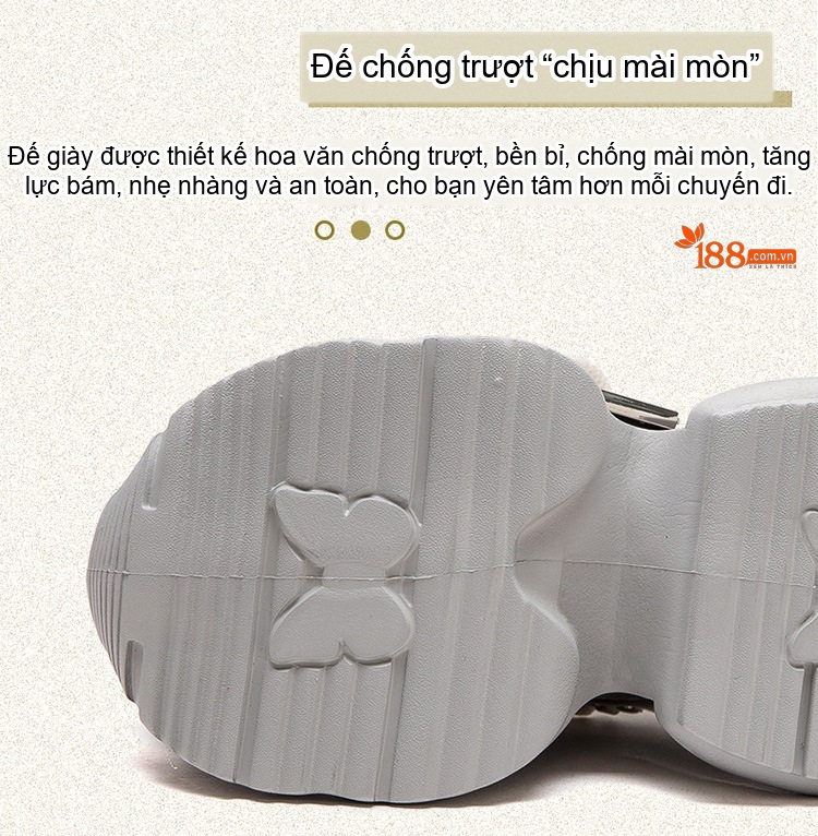 Giày Sneaker Nữ Đế Bánh Mì Dây Buộc Chiều Cao Đế Khoảng 5cm Màu Bạc, Xanh chi tiết 5