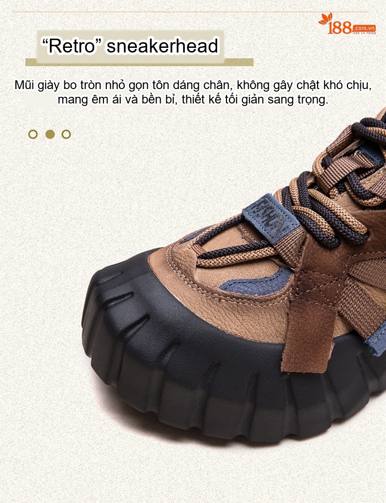 Giày Sneaker Nữ Đế Bánh Mì Phối Màu Chiều Cao Đế Khoảng 5cm Màu Nâu, Đỏ, Xanh Lá, Xám chi tiết 5