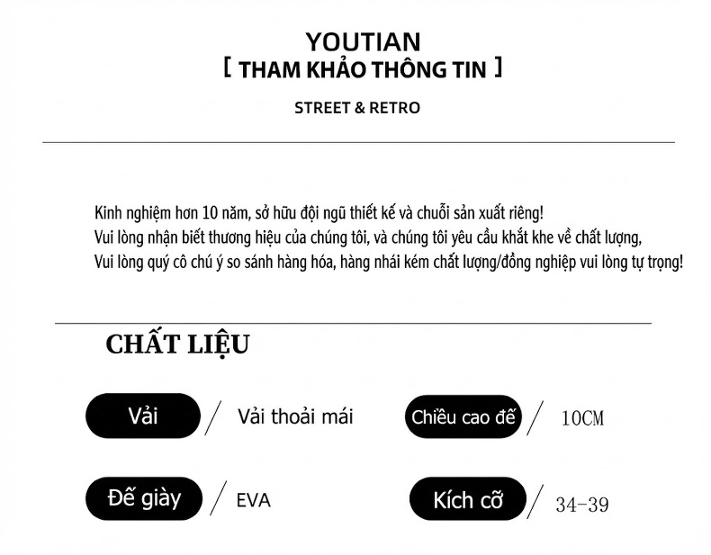 Giày Sneaker Nữ Đế Cao 10cm Phong Cách Ulzzang Màu Trắng, Đen chi tiết 4