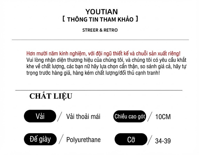 Giày Sneaker Nữ Đế Cao 8cm Phong Cách Retro Màu Đen, Đỏ chi tiết 4