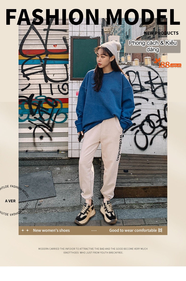 Giày Sneaker Nữ Đế Cao 8cm Tăng Chiều Cao Phong Cách Ulzzang Màu Đỏ, Đen, Nâu, Vàng... chi tiết 1