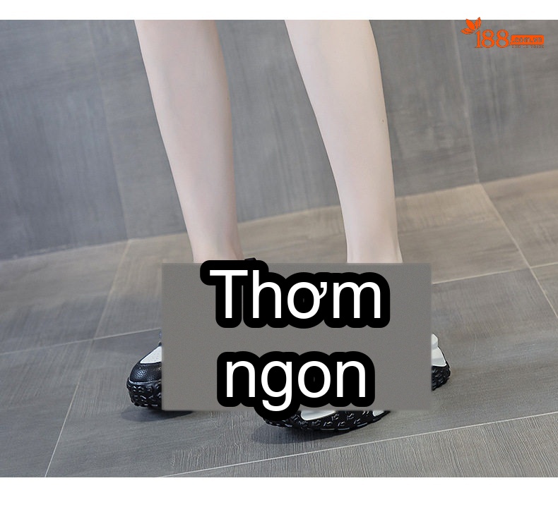 Giày Sneaker Nữ Đế Cao Khoảng 5cm Phong Cách Hàn Quốc Màu Đen, Trắng, Be, Hồng chi tiết 17