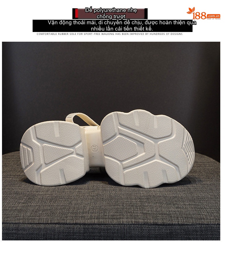 Giày Sneaker Nữ Đế Dày Chiều Cao 8cm Phong Cách Thời Trang Màu Trắng, Kem chi tiết 9