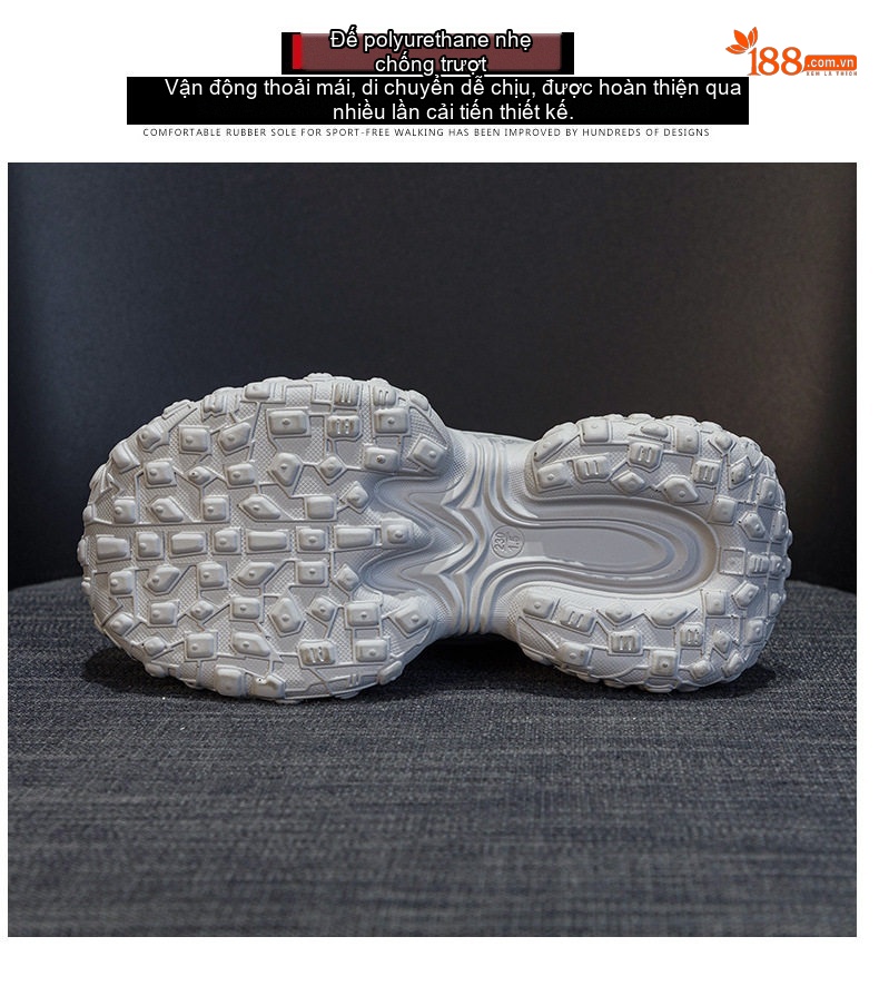 Giày Sneaker Nữ Đế Dày Phong Cách Retro Chiều Cao Đế Khoảng 5cm Màu Trắng, Đen chi tiết 10
