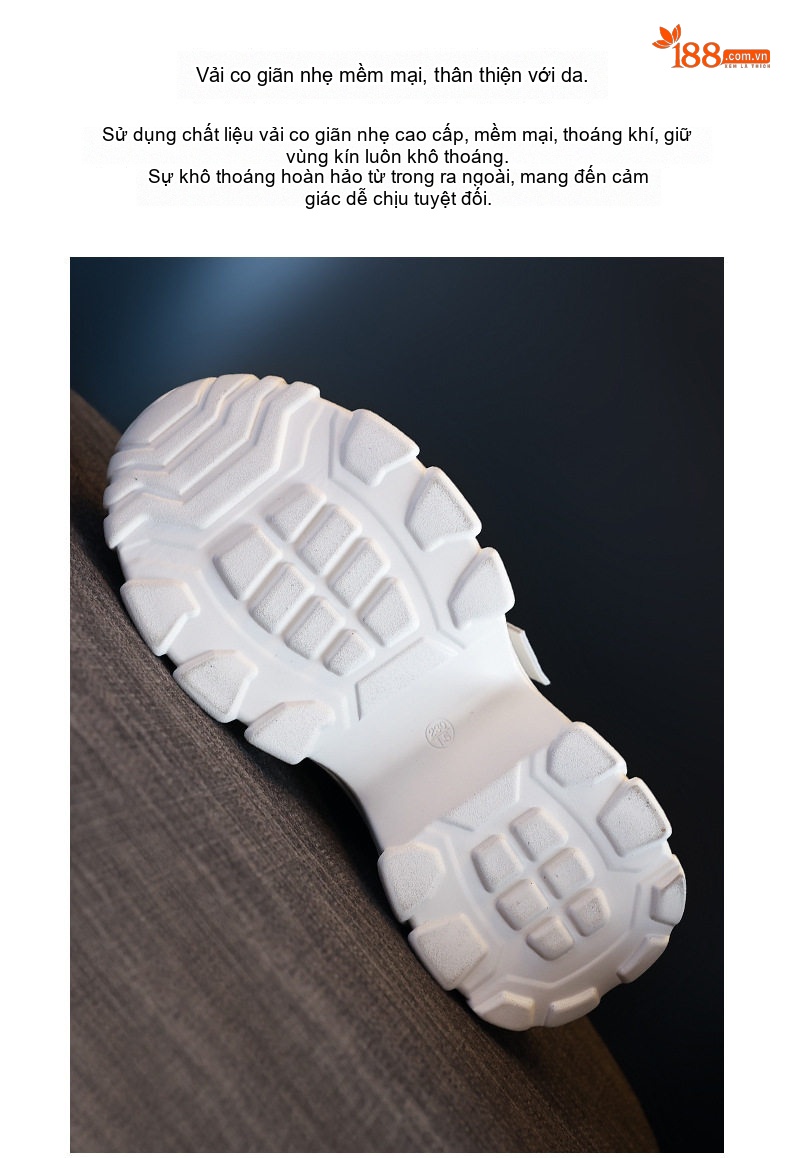 Giày Sneaker Nữ Đế Dày Phong Cách Ulzzang Chiều Cao Đế Khoảng 6.5cm Màu Trắng, Đen chi tiết 10